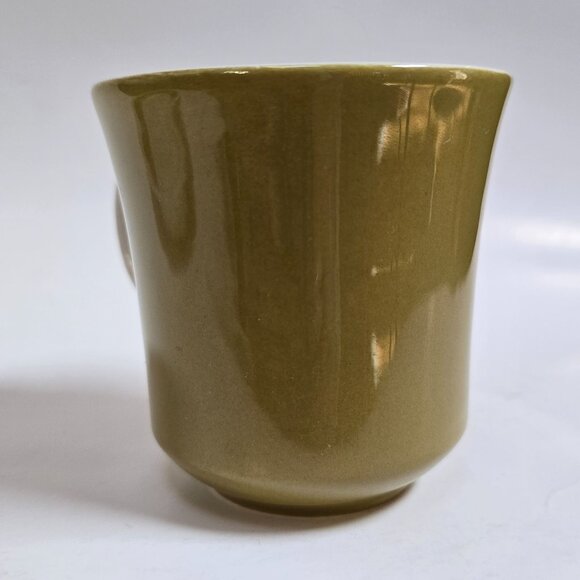 Vintage Mikasa Olive Green Apple Pie Ceramic Cera Stone Cup & Set D1450 - Picture 7 of 10